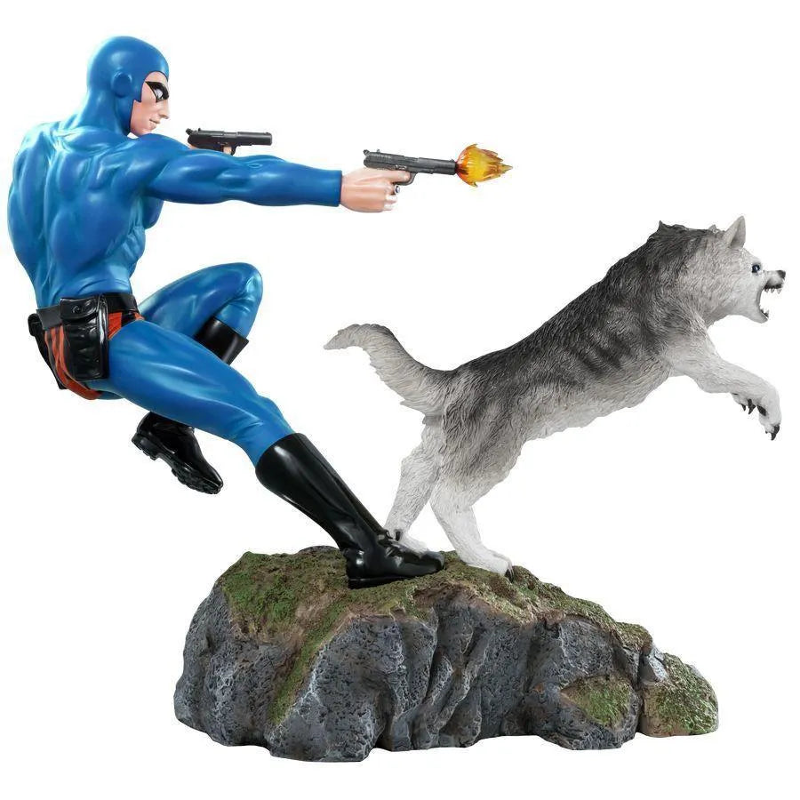 10170 The Phantom - Phantom and Devil Blue Suit Statue - Ikon Design Studio - Titan Pop Culture