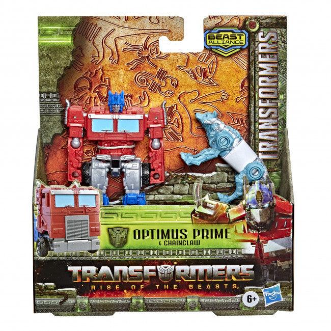 24624 Transformers Beast Alliance Optimus Prime & Chainclaw - Beast Weaponizer 2-Pack - Hasbro - Titan Pop Culture