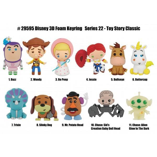 72745 Keyring 3D Blind Bag Disney Toy Story Classic Series 22 (CDU of 24) - Monogram International - Titan Pop Culture