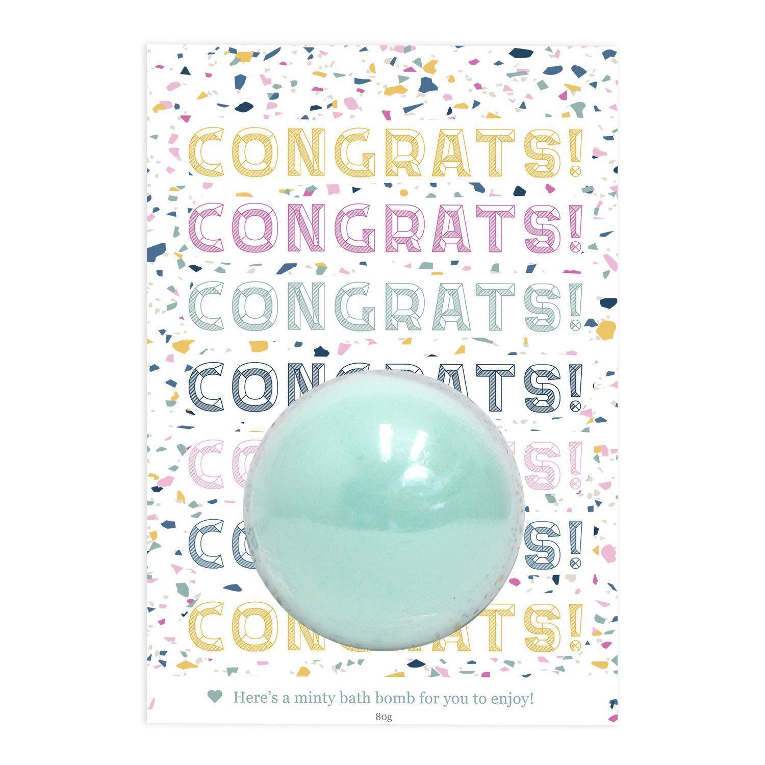 9332519108405 Congrats Bath Bomb Gift Card - Splosh - Titan Pop Culture