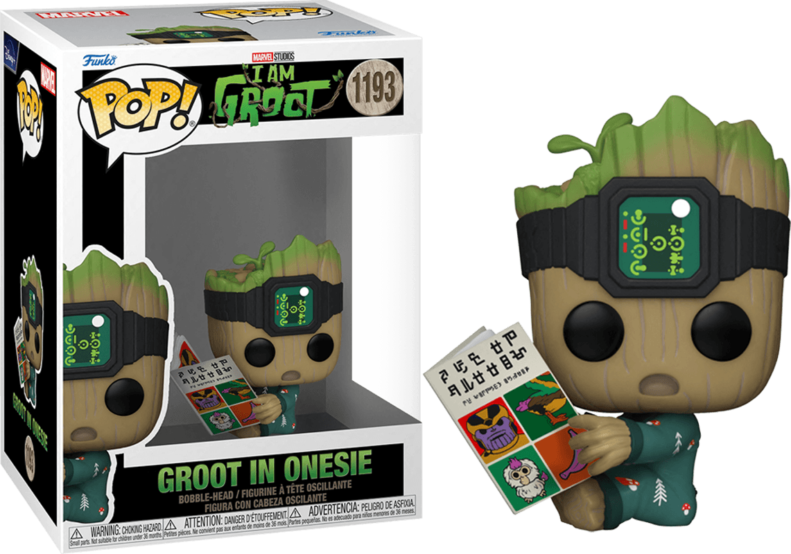 I Am Groot (TV) - Groot PJs w/book Pop! Vinyl Funko Titan Pop Culture