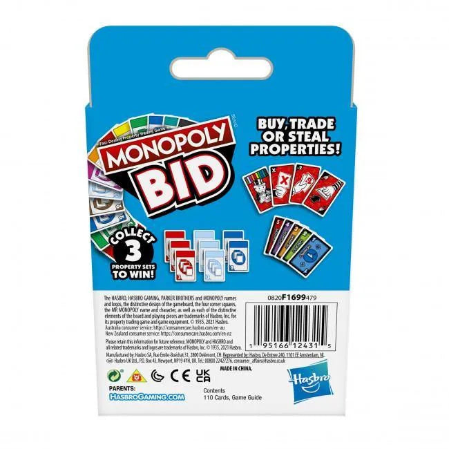 AIE-20834 Monopoly Bid - Winning Moves - Titan Pop Culture