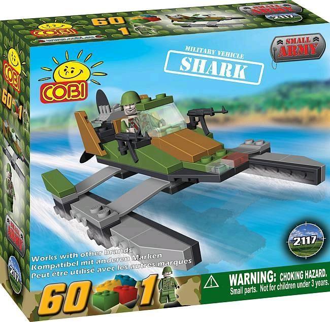 COB2117 Small Army - 60 Piece Shark Military Vehicle Construction Set - Cobi - Titan Pop Culture