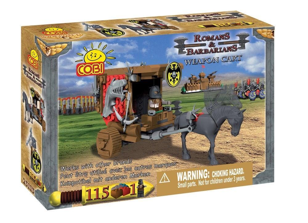 COB23113 Romans & Barbarians - 115 Piece Weapon Cart Construction Set - Cobi - Titan Pop Culture