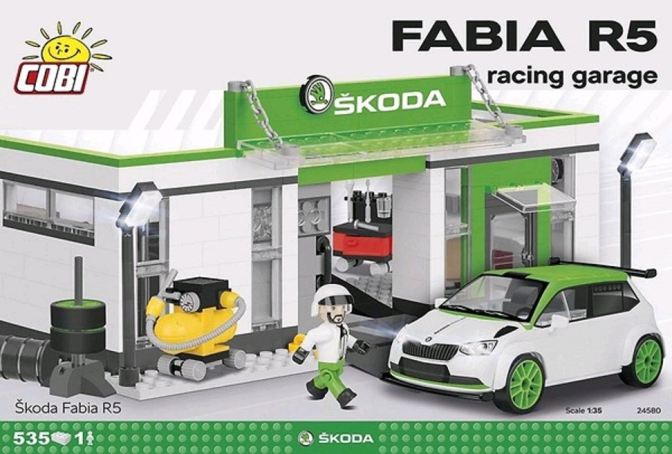 COB24580 Skoda - Skoda Fabia R5 Racing Garage 525 piece Construction Set - Cobi - Titan Pop Culture
