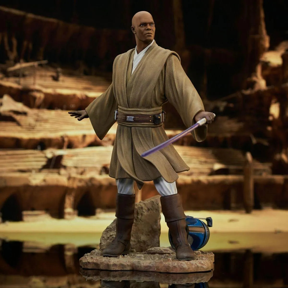 DSTAPR222242 Star Wars - Mace Windu Attack of the Clones Premier Statue - Diamond Select Toys - Titan Pop Culture