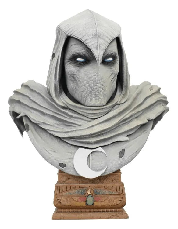 DSTFEB232188 Marvel Comics - Moon Knight Legends in 3D 1:2 Scale Bust - Diamond Select Toys - Titan Pop Culture