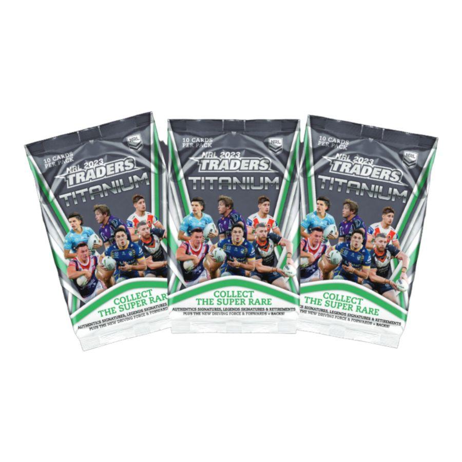 ESP2023TRADERSTITAN Rugby League - 2023 Traders Titanium Cards (Display of 36) - TLA Merchandise - Titan Pop Culture