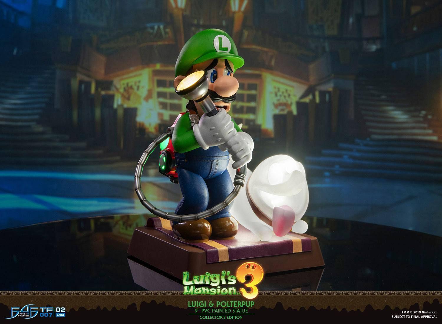 F4FLM03CO Luigi's Mansion 3 - Luigi 9" PVC Statue Collector's Edition - First 4 Figures - Titan Pop Culture