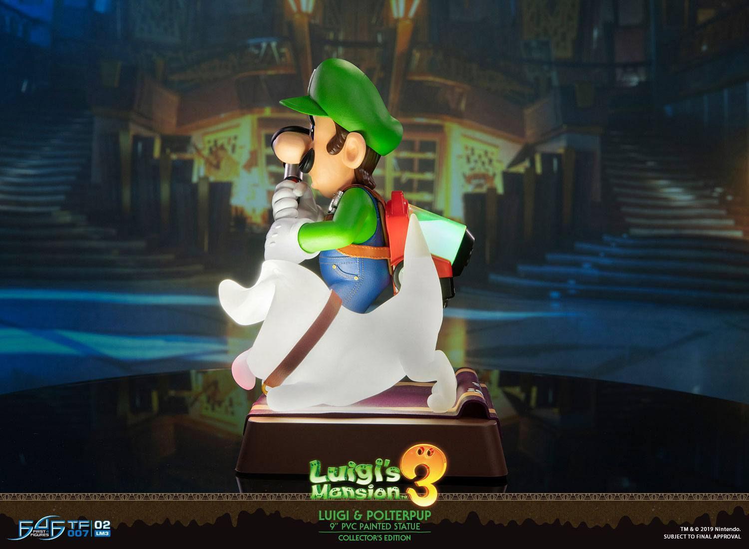 F4FLM03CO Luigi's Mansion 3 - Luigi 9" PVC Statue Collector's Edition - First 4 Figures - Titan Pop Culture