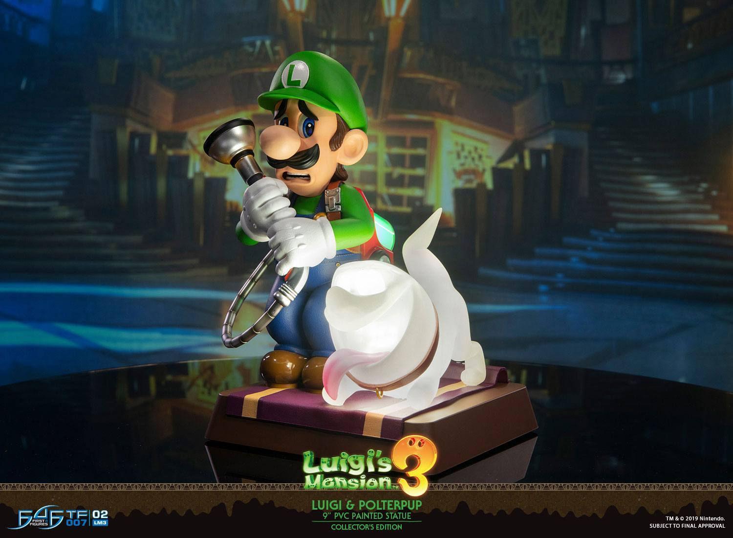 F4FLM03CO Luigi's Mansion 3 - Luigi 9" PVC Statue Collector's Edition - First 4 Figures - Titan Pop Culture