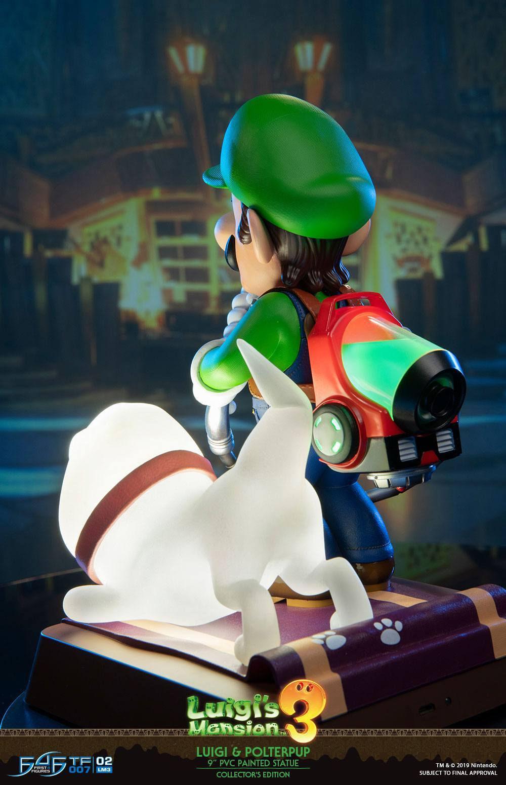 F4FLM03CO Luigi's Mansion 3 - Luigi 9" PVC Statue Collector's Edition - First 4 Figures - Titan Pop Culture