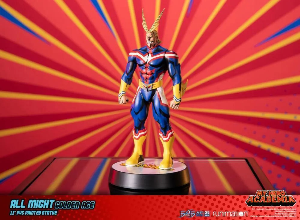 F4FMHAAGST My Hero Academia - All Might Golden Age PVC Statue - First 4 Figures - Titan Pop Culture
