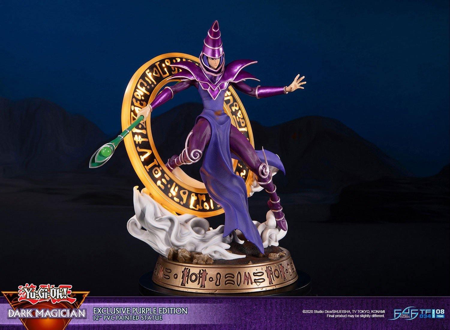 F4FYGODMPS Yu-Gi-Oh! - Dark Magician (Purple) PVC Statue - First 4 Figures - Titan Pop Culture
