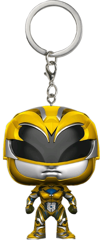 FUN12350 Power Rangers Movie - Yellow Ranger Pocket Pop! Keychain - Funko - Titan Pop Culture