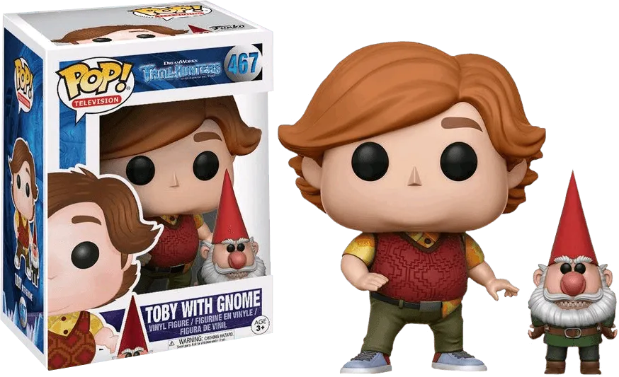 FUN13694 Trollhunters - Toby with Gnome Pop! Vinyl - Funko - Titan Pop Culture