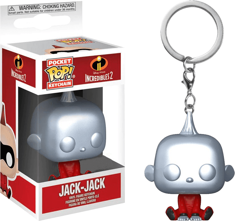 FUN30199 Incredibles 2 - Jack-Jack Metallic US Exclusive Pocket Pop! Keychain - Funko - Titan Pop Culture
