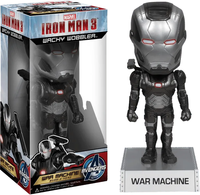 FUN3112 Iron Man 3 - War Machine Wacky Wobbler - Funko - Titan Pop Culture