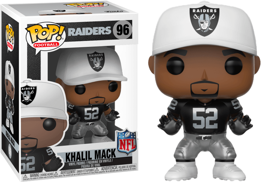 FUN31729 NFL: Raiders - Khalil Mack Pop! Vinyl - Funko - Titan Pop Culture