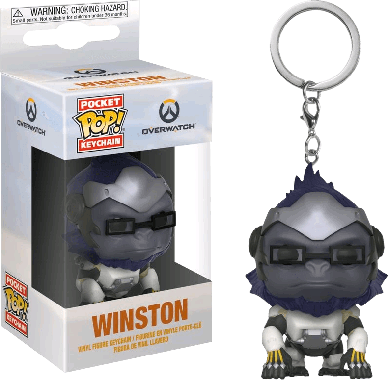 FUN32784 Overwatch - Winston Pocket Pop! Keychain - Funko - Titan Pop Culture