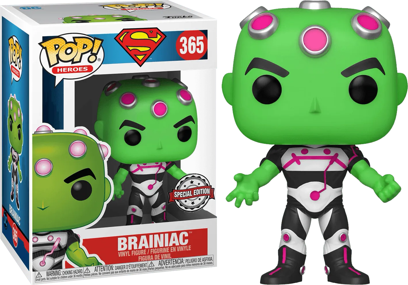 FUN33922 Superman - Braniac US Exclusive Pop! Vinyl [RS] - Funko - Titan Pop Culture