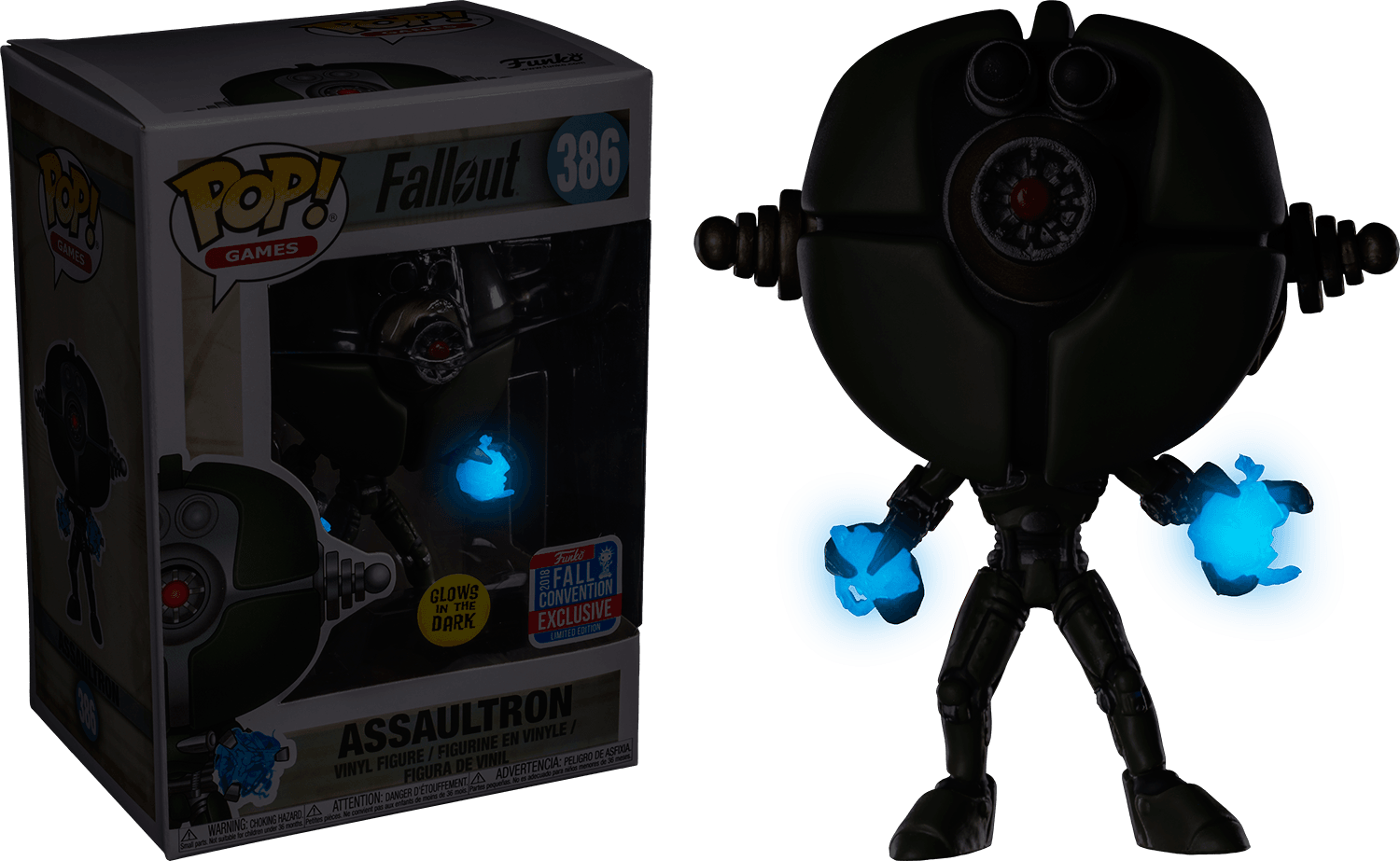 FUN33996 Fallout - Assaultron Invader Glow NYCC 2018 Exclusive Pop! Vinyl - Funko - Titan Pop Culture