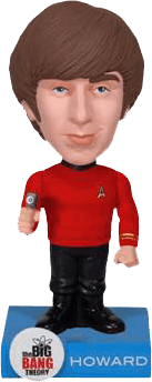 FUN3470 The Big Bang Theory - Howard Star Trek Wacky Wobbler - Funko - Titan Pop Culture
