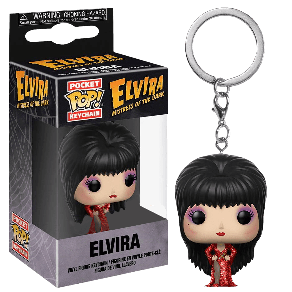 Elvira - Elvira (Red Dress) US Exclusive Pocket Pop! Keychain  Funko Titan Pop Culture