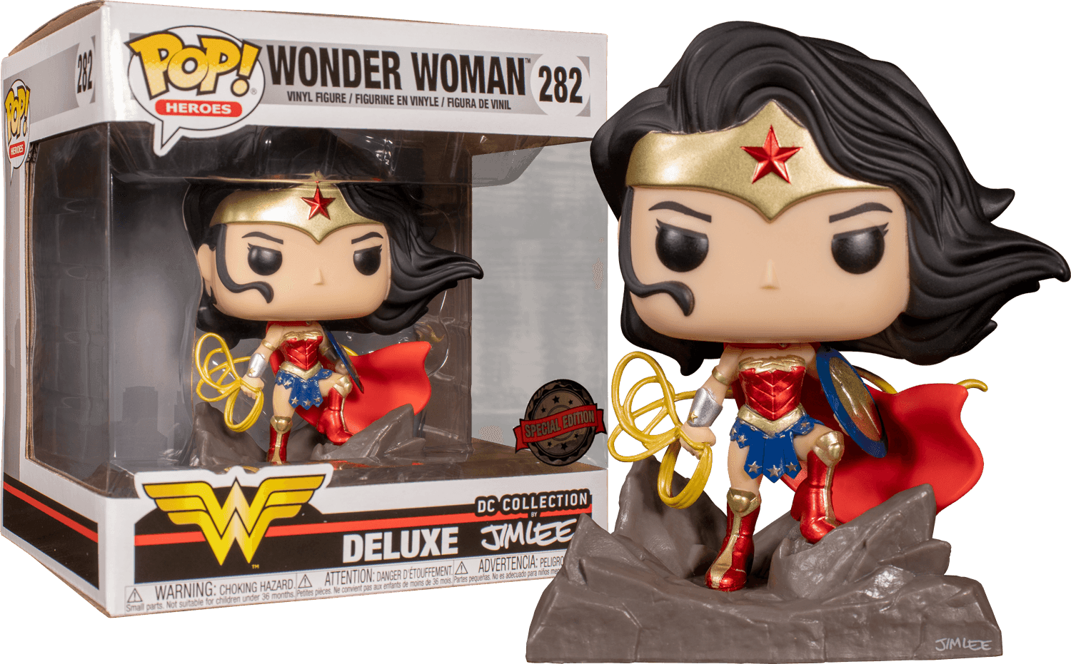 FUN36311 Wonder Woman - Wonder Woman (Jim Lee) US Exclusive Pop! Deluxe - Funko - Titan Pop Culture
