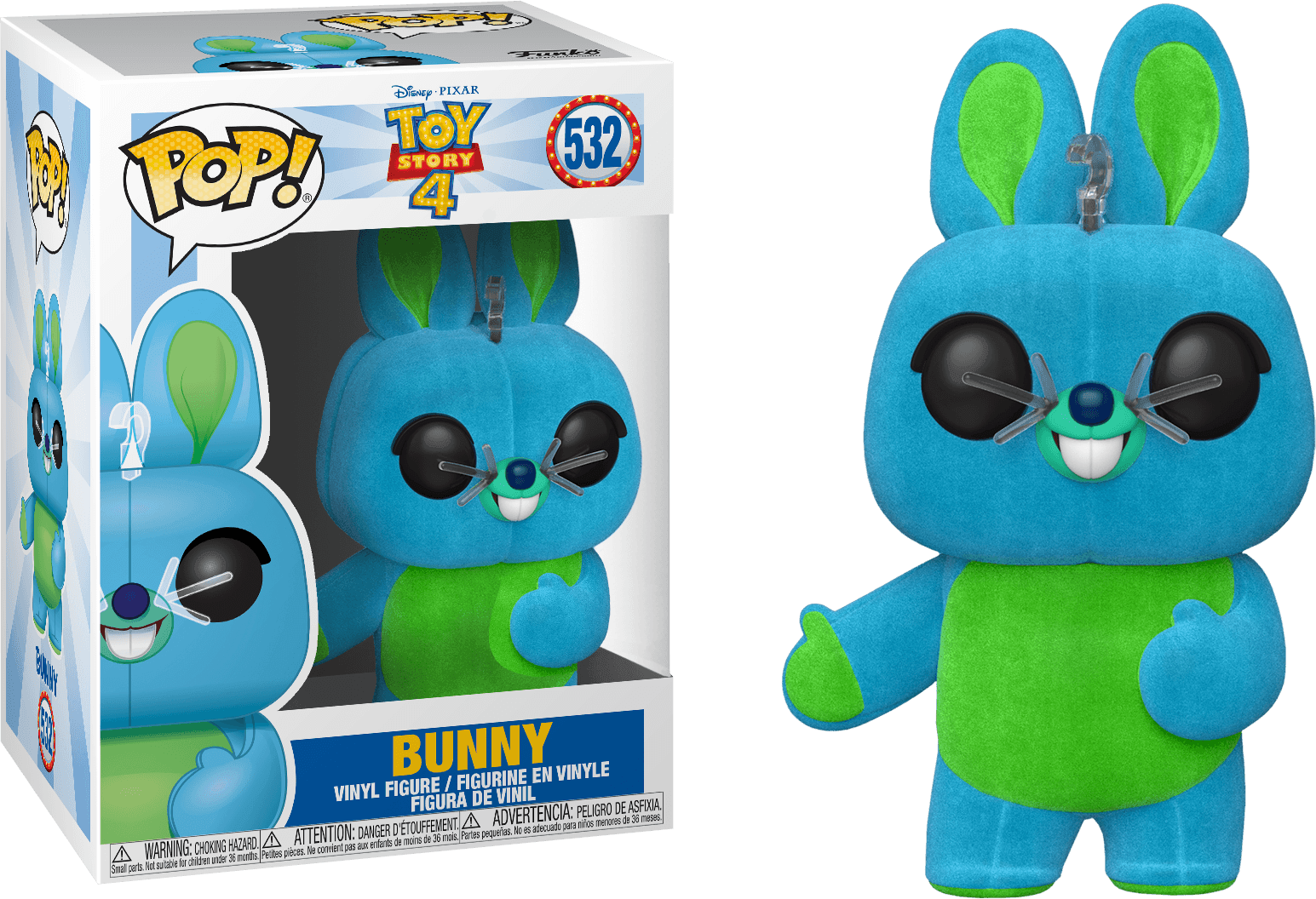 FUN37470 Toy Story 4 - Bunny Flocked US Exclusive Pop! Vinyl - Funko - Titan Pop Culture