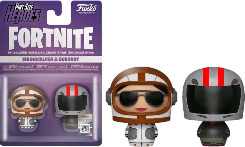 FUN38036 Fortnite - Moonwalker & Burnout Pint Size Hero 2-pack - Funko - Titan Pop Culture