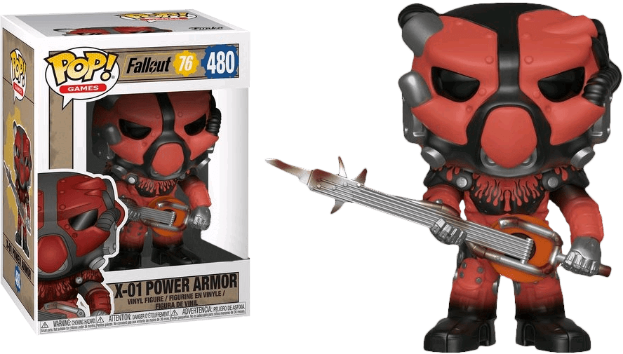 FUN39036 Fallout 76 - X-01 Power Armor (Red) US Exclusive Pop! Vinyl - Funko - Titan Pop Culture
