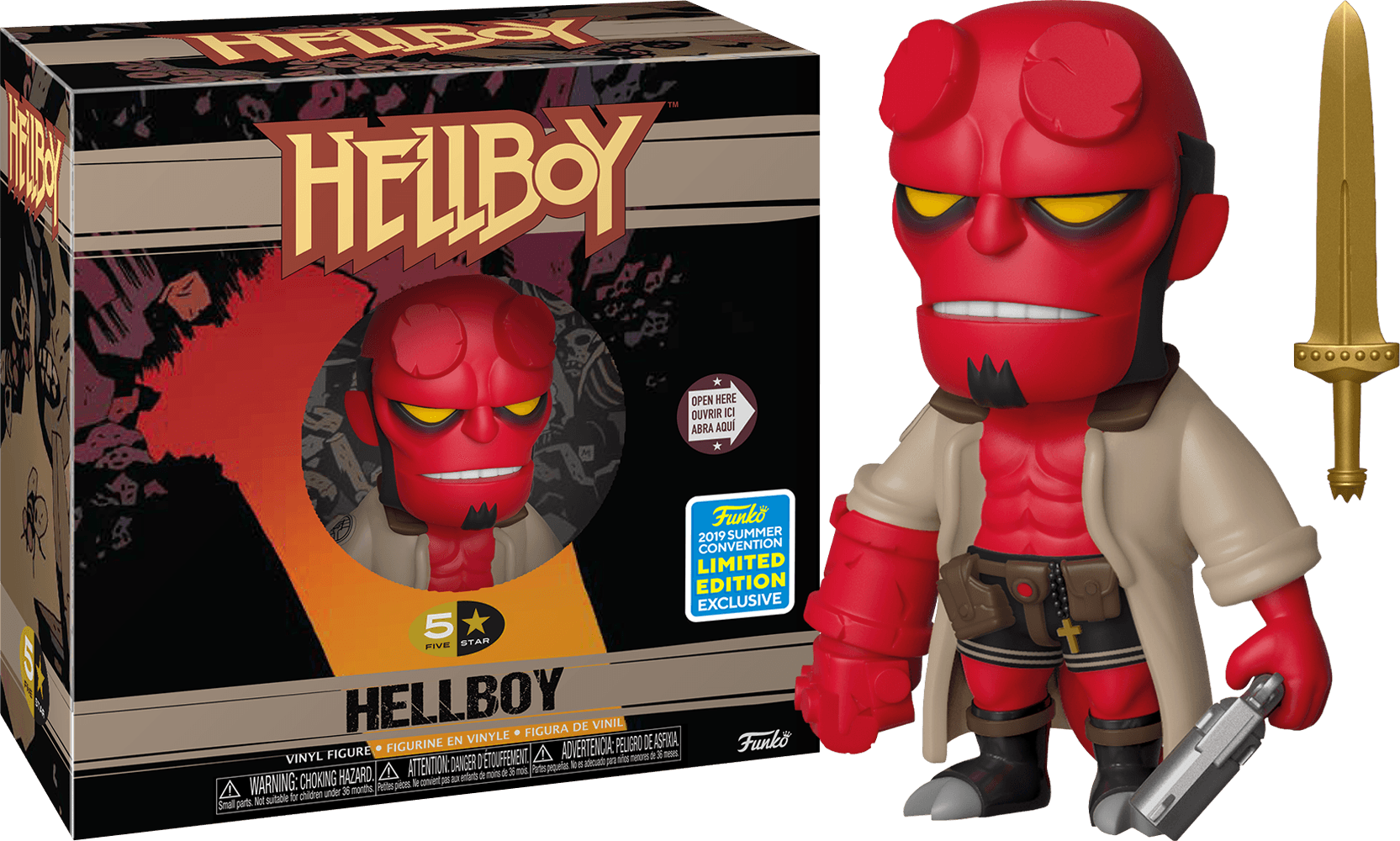 FUN40061 Hellboy - Hellboy SDCC 2019 US Exclusive 5-Star Vinyl Figure - Funko - Titan Pop Culture