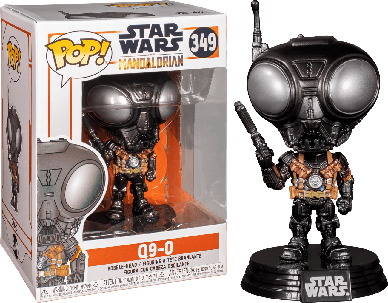 FUN45541 Star Wars: The Mandalorian - Q9-Zero Metallic Pop! Vinyl - Funko - Titan Pop Culture