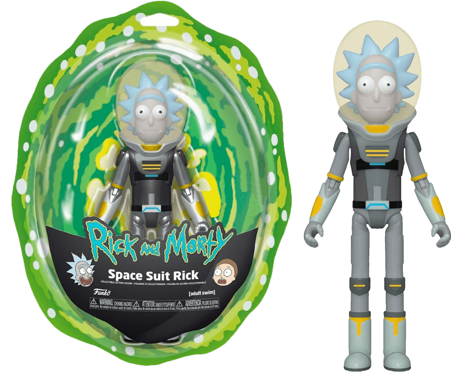 FUN45620 Rick and Morty - Space Suit Rick Metallic US Exclusive Action Figure - Funko - Titan Pop Culture
