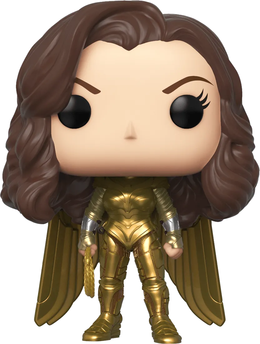 FUN46662 Wonder Woman: 1984 - Wonder Woman Gold No Helmet US Exclusive Pop! Vinyl [RS] - Funko - Titan Pop Culture
