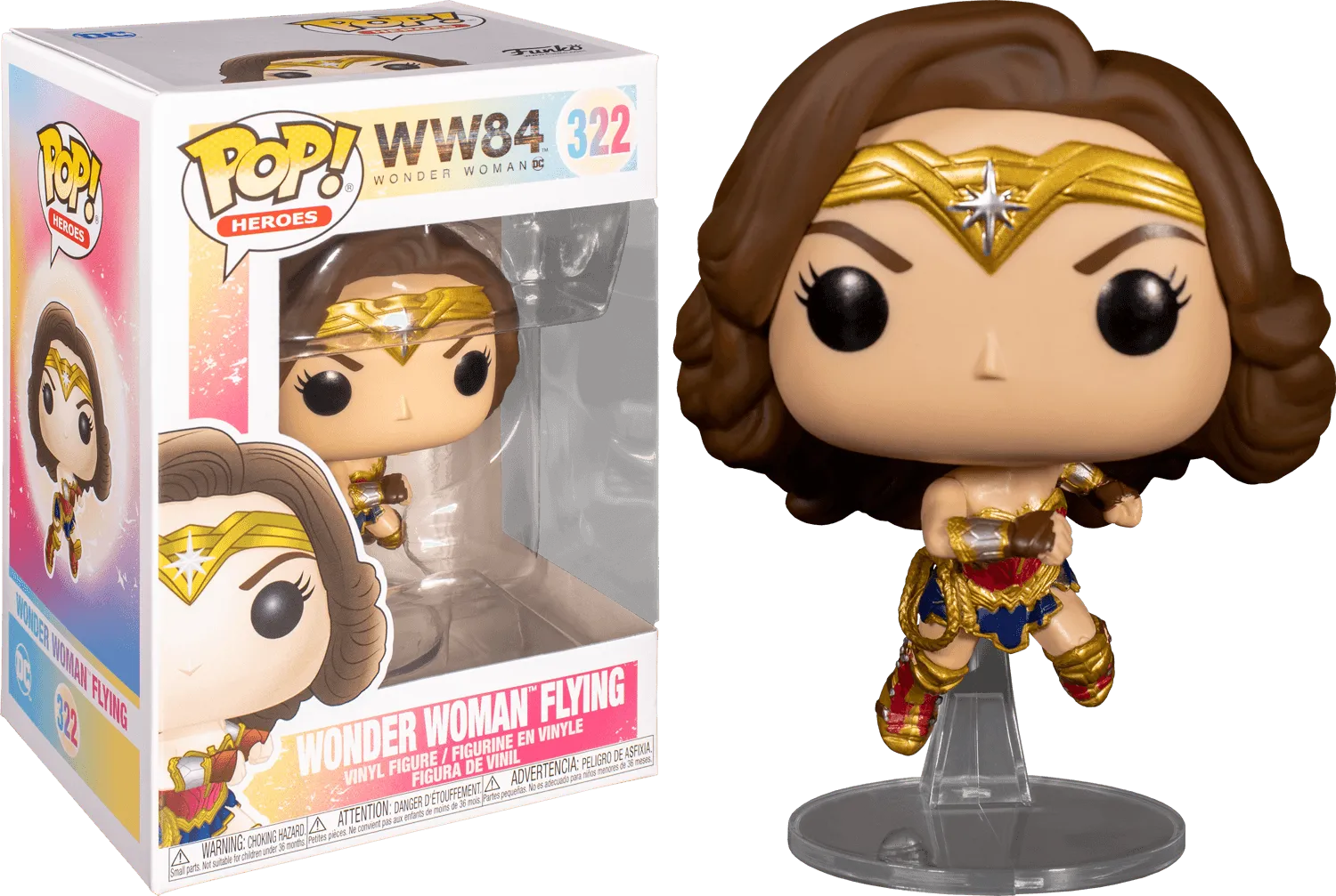 FUN47373 Wonder Woman: 1984 - Wonder Woman Flying Pop! Vinyl - Funko - Titan Pop Culture