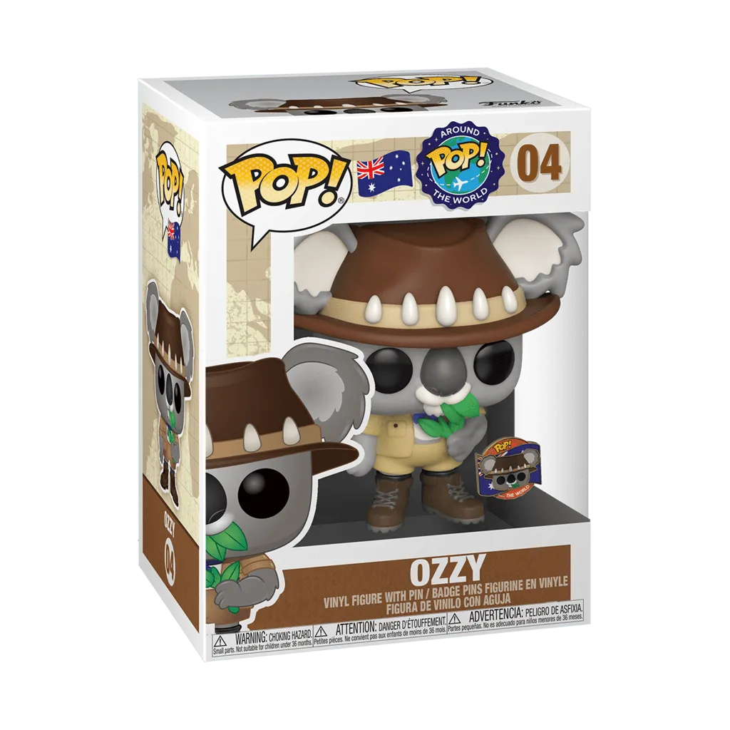 FUN47565 Funko Around the World - Ozzy Koala (Australia) Pop! Vinyl with Pin [RS] - Funko - Titan Pop Culture