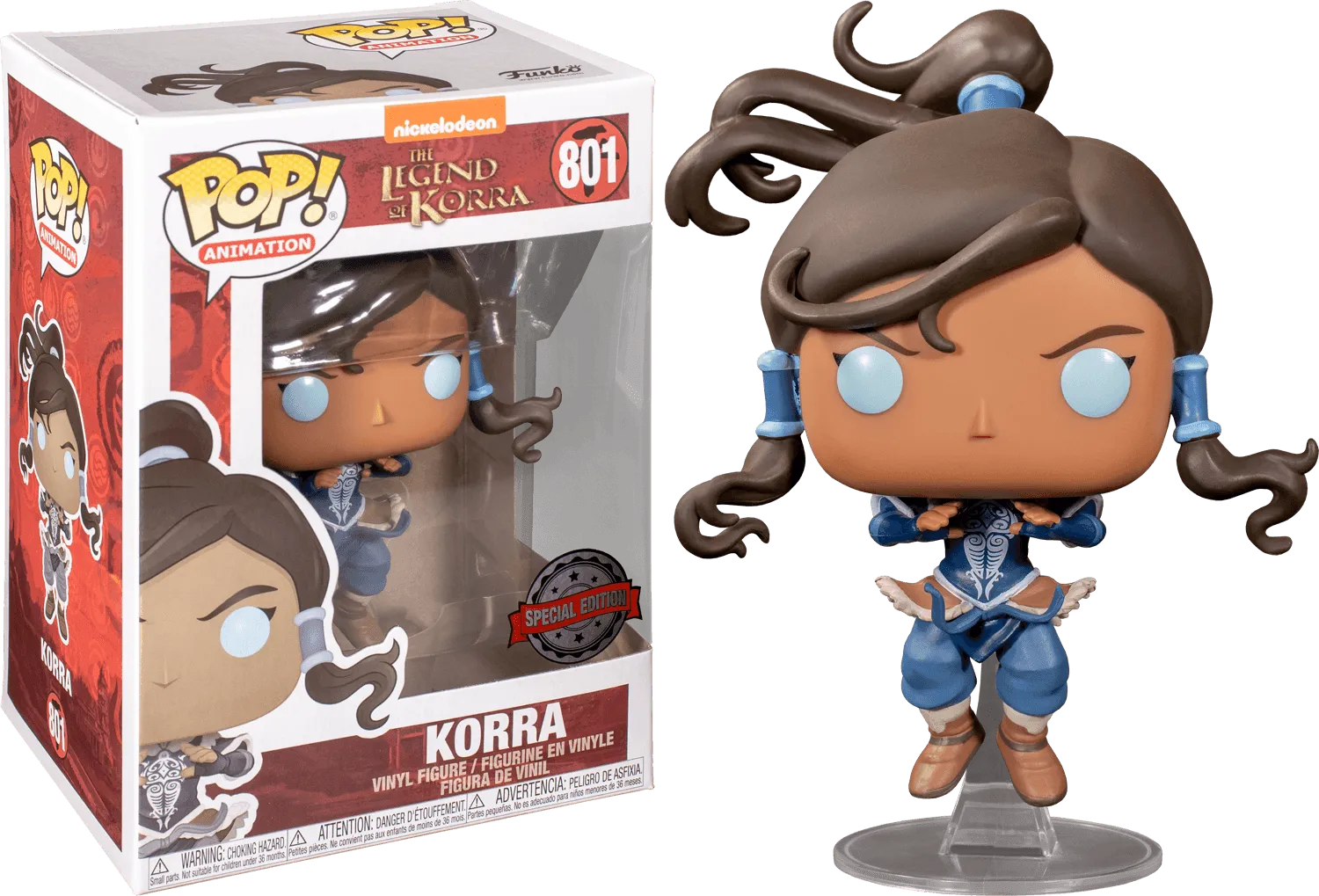 FUN48273 The Legend of Korra - Korra Avatar State (with chase) US Exclusive Pop! Vinyl [RS] - Funko - Titan Pop Culture