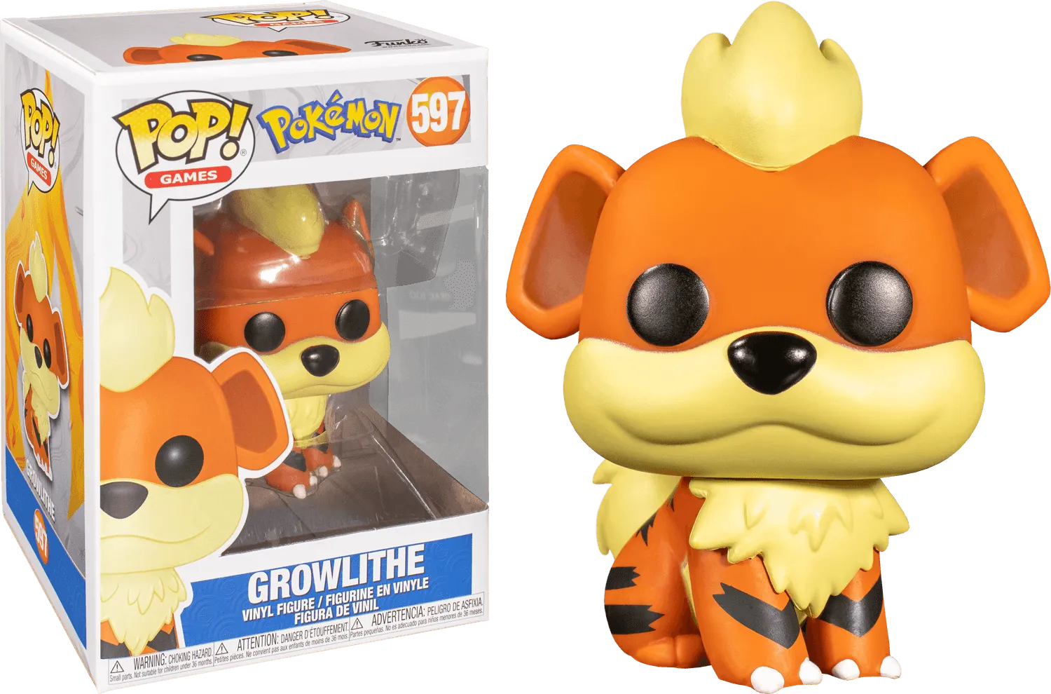 FUN48400 Pokemon - Growlithe Pop! Vinyl [RS] - Funko - Titan Pop Culture