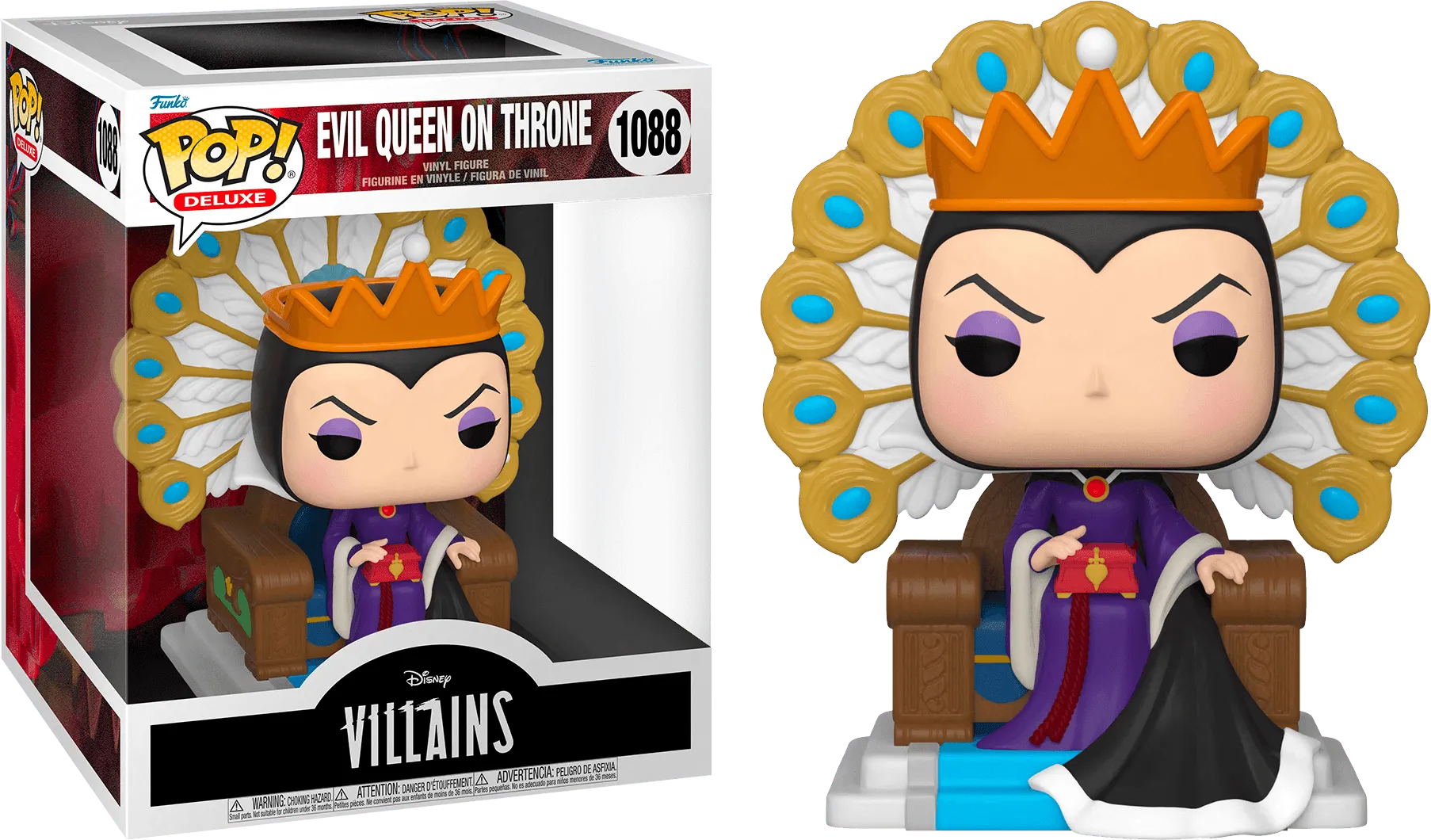 FUN50270 Disney Villains - Evil Queen on Throne Pop! Deluxe - Funko - Titan Pop Culture