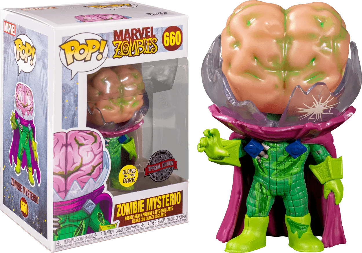 FUN50332 Marvel Zombies - Mysterio Glow US Exclusive Pop! Vinyl [RS] - Funko - Titan Pop Culture