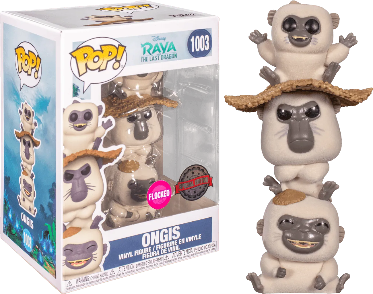 FUN50556 Raya and the Last Dragon - Ongi Flocked US Exclusive Pop! Vinyl [RS] - Funko - Titan Pop Culture