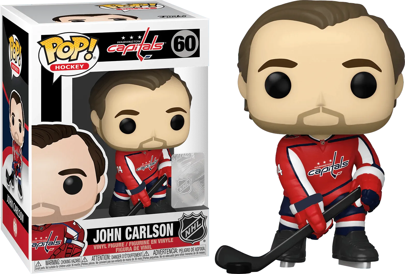 FUN50824 NHL: Capitals - John Carlson Pop! Vinyl - Funko - Titan Pop Culture