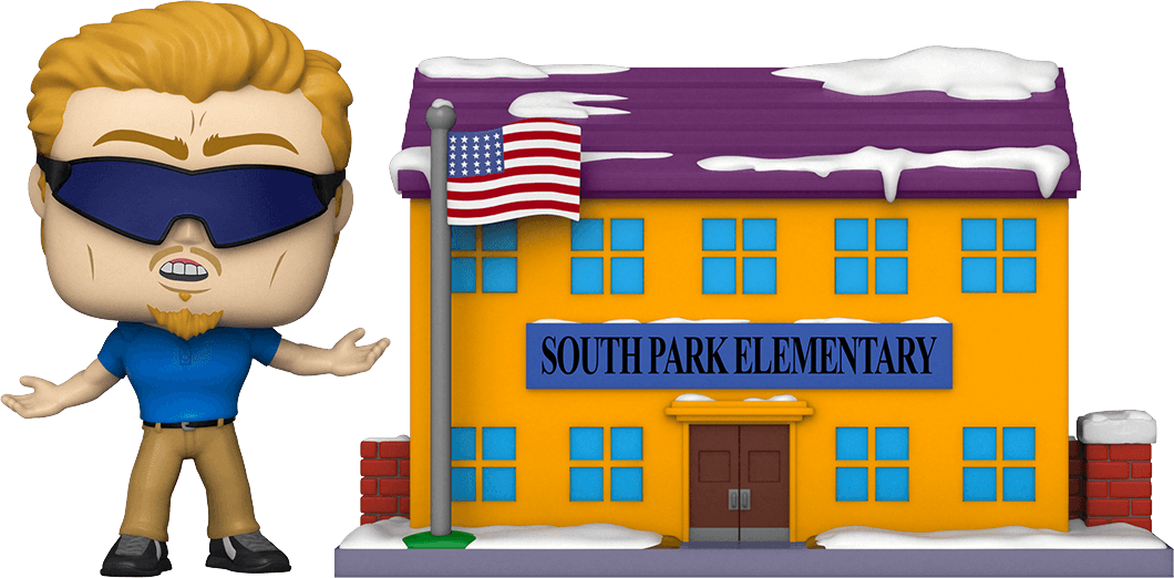 FUN51632 South Park - South Park Elementary with PC Principal Pop! Town - Funko - Titan Pop Culture