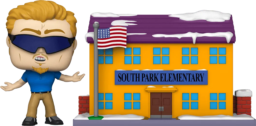 FUN51632 South Park - South Park Elementary with PC Principal Pop! Town - Funko - Titan Pop Culture