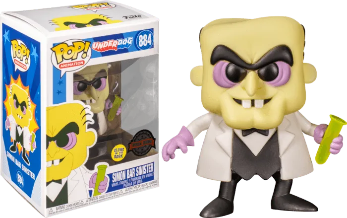 FUN52086 Underdog - Simon Bar Sinister Glow US Exclusive Pop! Vinyl [RS] - Funko - Titan Pop Culture
