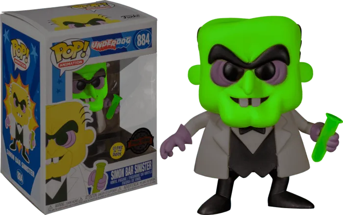 FUN52086 Underdog - Simon Bar Sinister Glow US Exclusive Pop! Vinyl [RS] - Funko - Titan Pop Culture