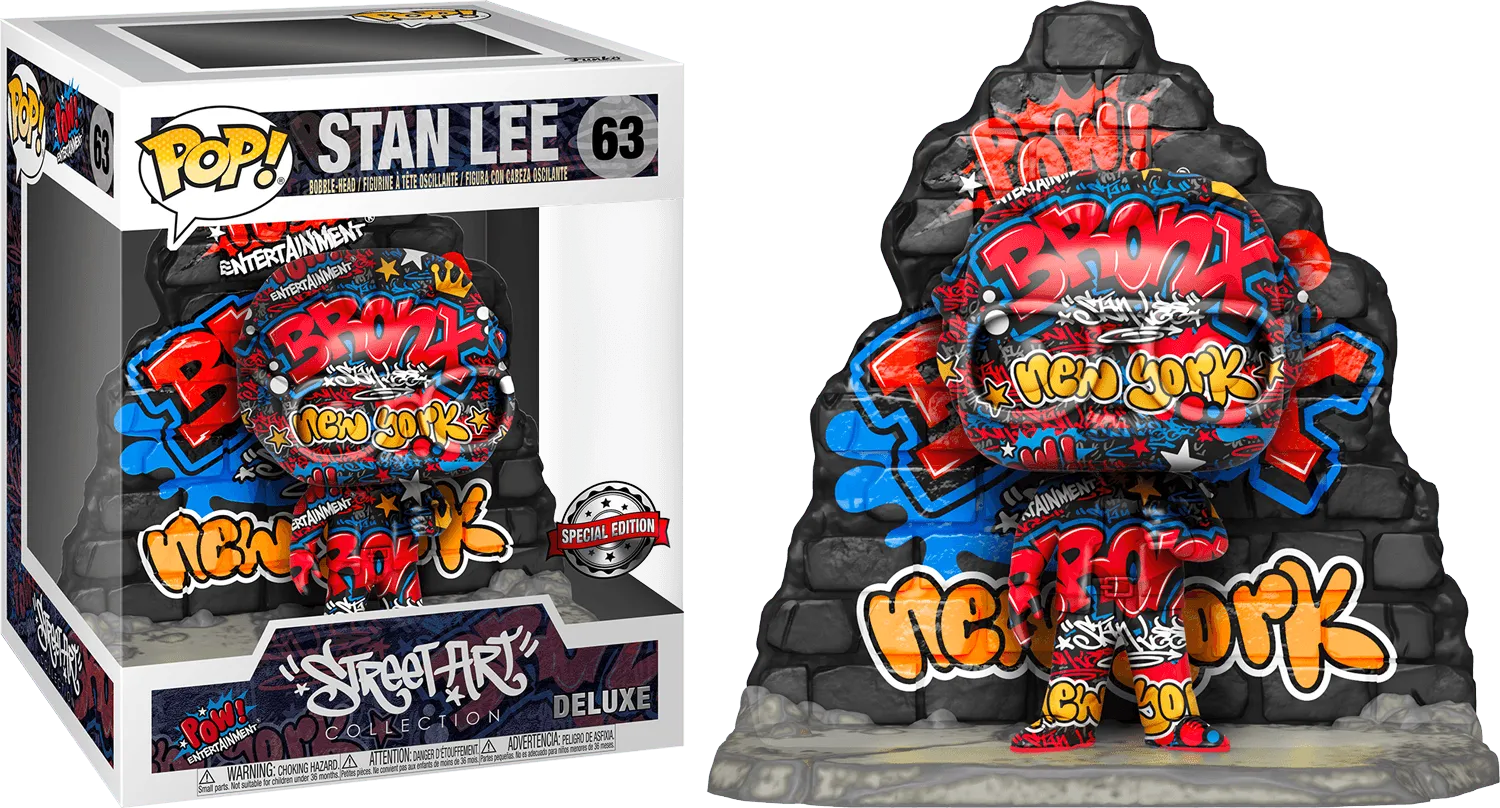 FUN52708 Marvel - Stan Lee Graffiti Deco US Exclusive Pop! Deluxe [RS] - Funko - Titan Pop Culture