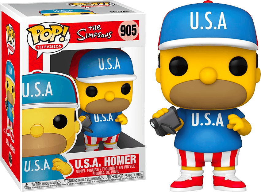 FUN52962 The Simpsons - Homer U.S.A. Pop! Vinyl - Funko - Titan Pop Culture